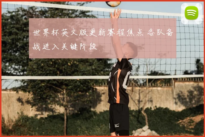 世界杯英文版更新赛程焦点 各队备战进入关键阶段