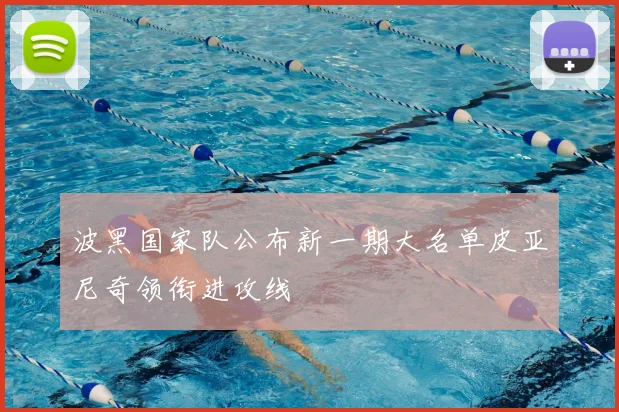 波黑国家队公布新一期大名单皮亚尼奇领衔进攻线